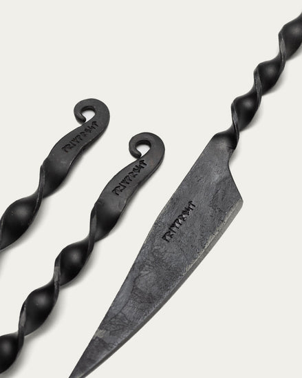 Hand-Forged Cutlery Set, Twisted