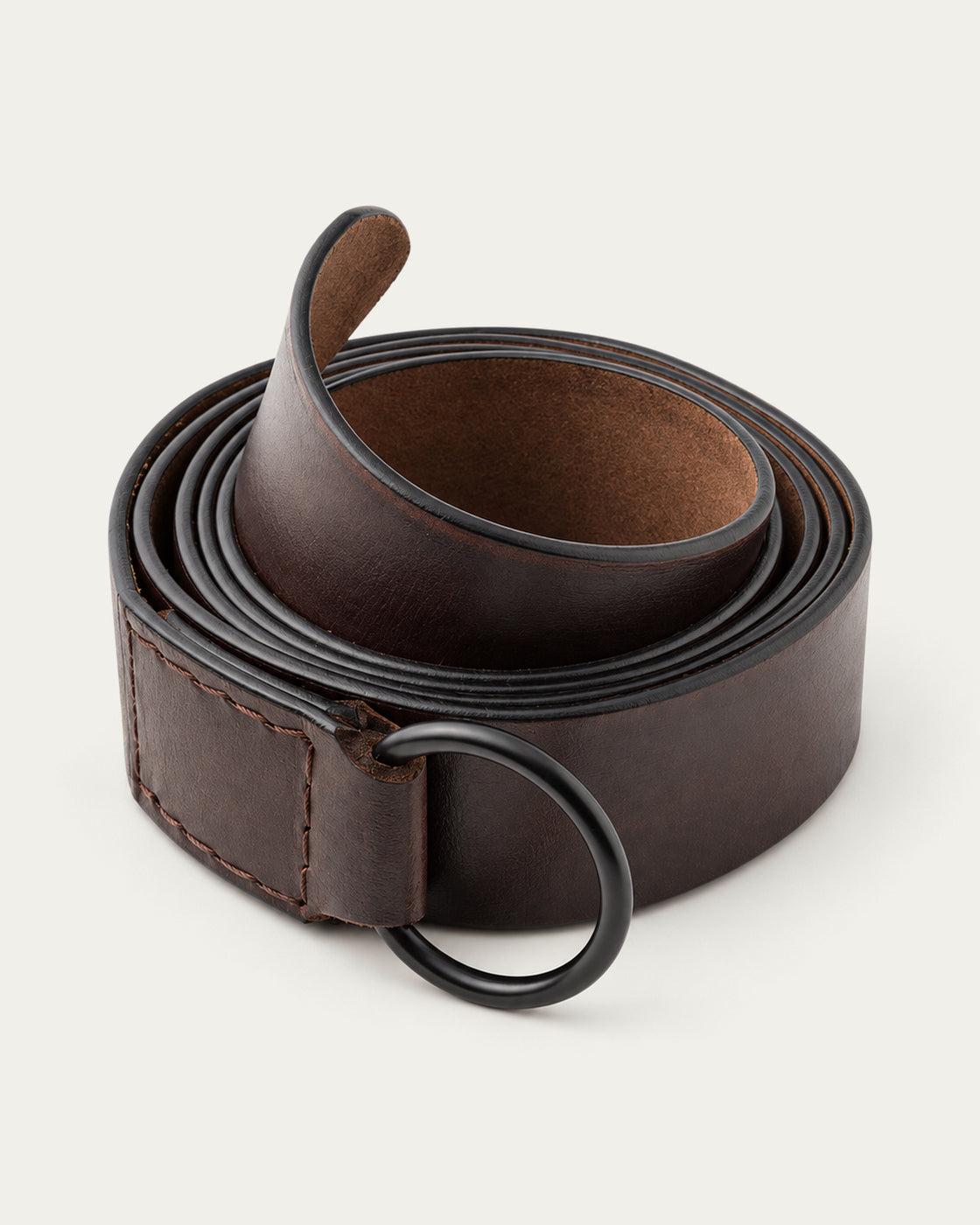 Sturdy Leather Belt, Iron Ring