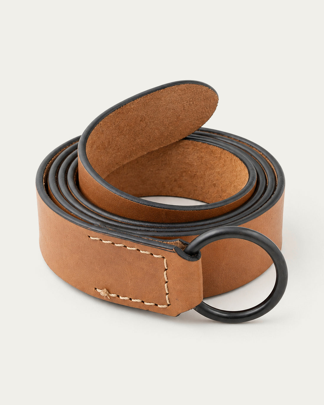 Sturdy Leather Belt, Iron Ring