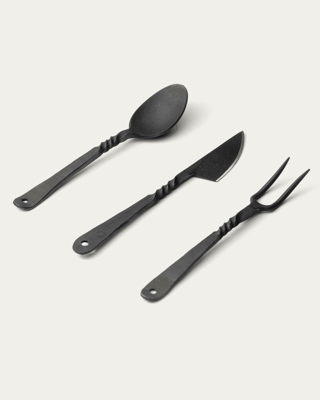 Hand-Forged Cutlery Set, Flat