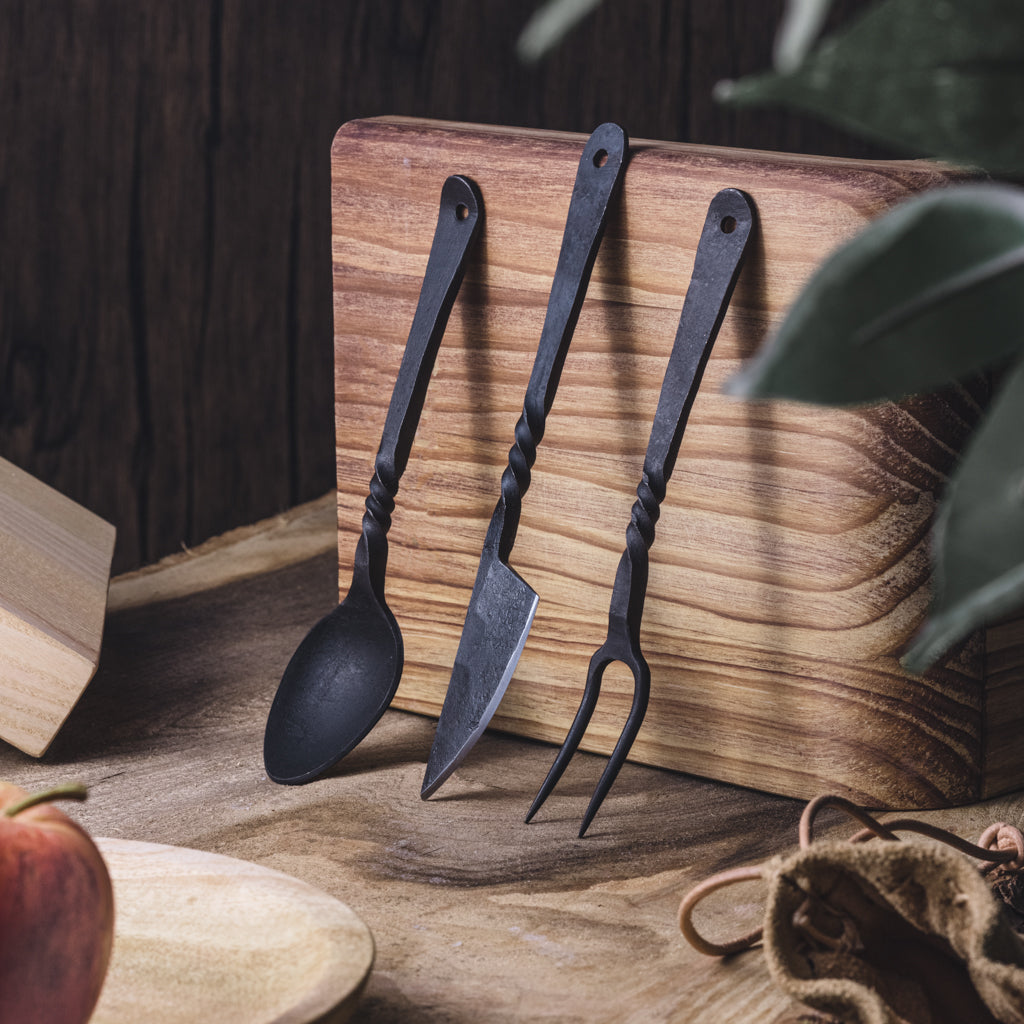 Hand-Forged Cutlery Set, Flat