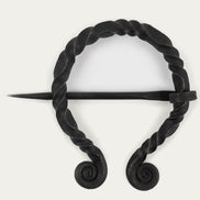 Hand-Forged Brooch, Oval, 90 mm