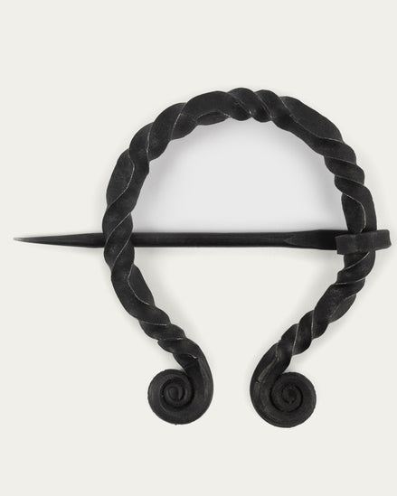 Hand-Forged Brooch, Oval, 90 mm