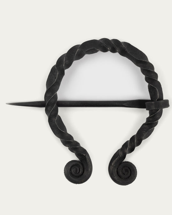 Hand-Forged Brooch, Oval, 90 mm