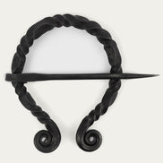 Hand-Forged Brooch, Oval, 90 mm