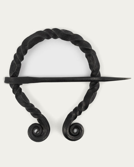 Hand-Forged Brooch, Oval, 90 mm