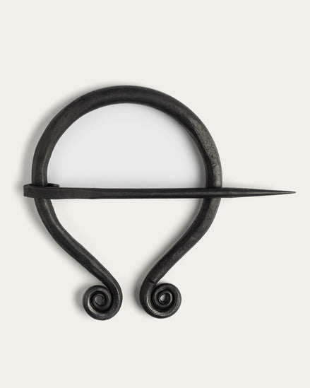 Hand-Forged Brooch, Oval, 85 mm