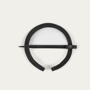 Hand-Forged Brooch, Round, 65 mm