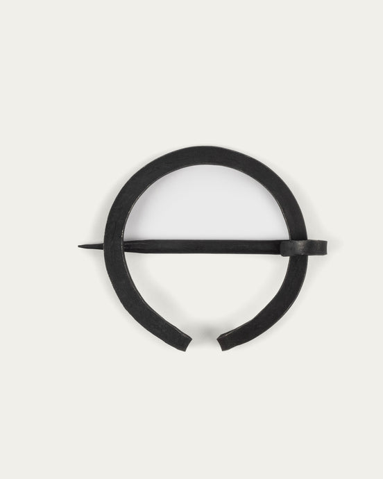 Hand-Forged Brooch, Round, 65 mm