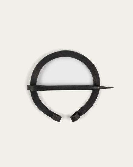 Hand-Forged Brooch, Round, 65 mm