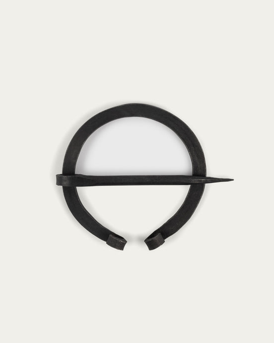 Hand-Forged Brooch, Round, 65 mm