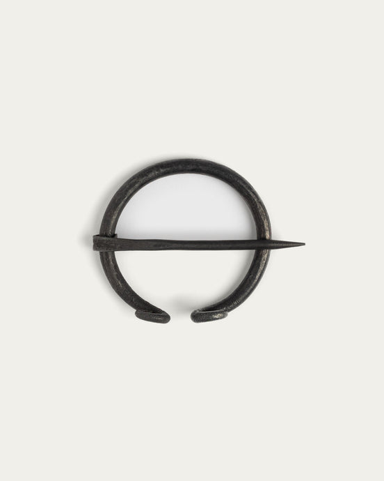 Hand-Forged Brooch, Round, 45 mm