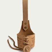 Leather Belt Holster, Knotwork, Natural