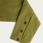 Eldergrove Wool Coat, Golden Green
