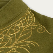 Eldergrove Wool Coat, Golden Green
