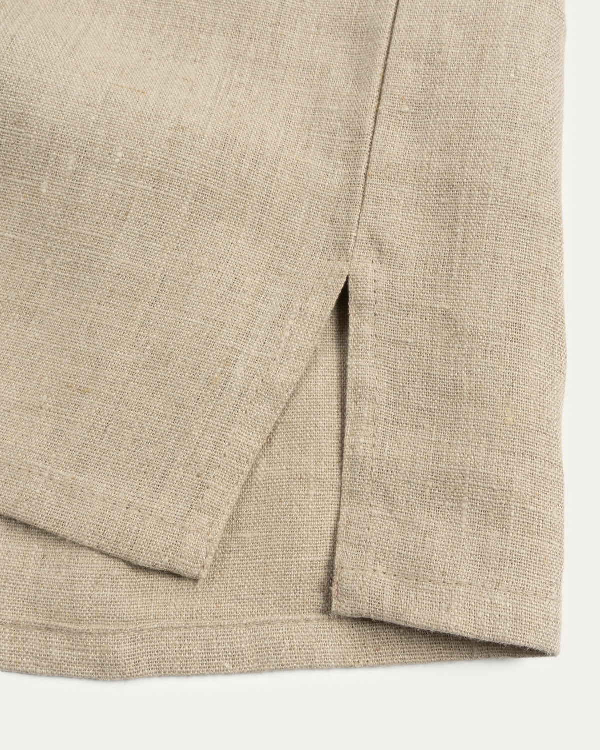 Laced Linen Shirt, Natural