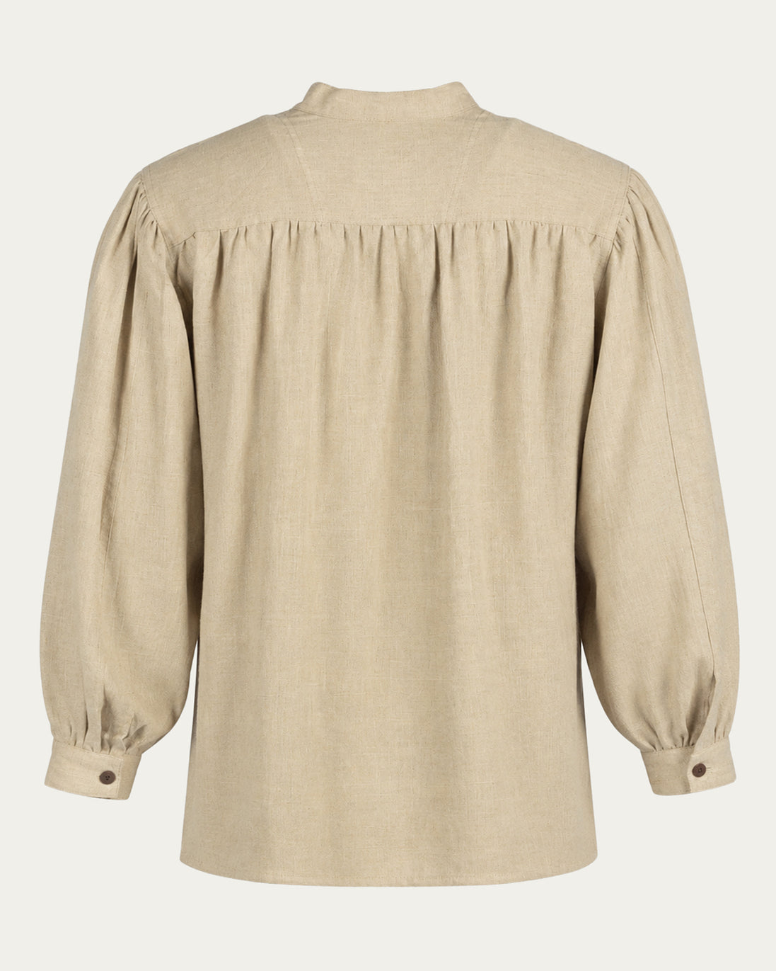 Laced Linen Shirt, Natural