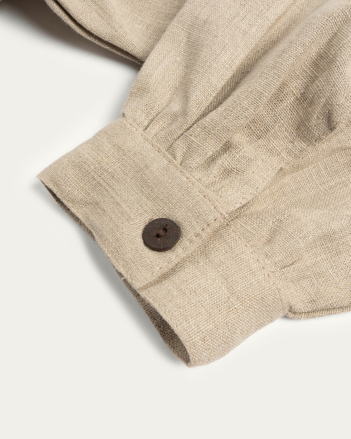 Laced Linen Shirt, Natural