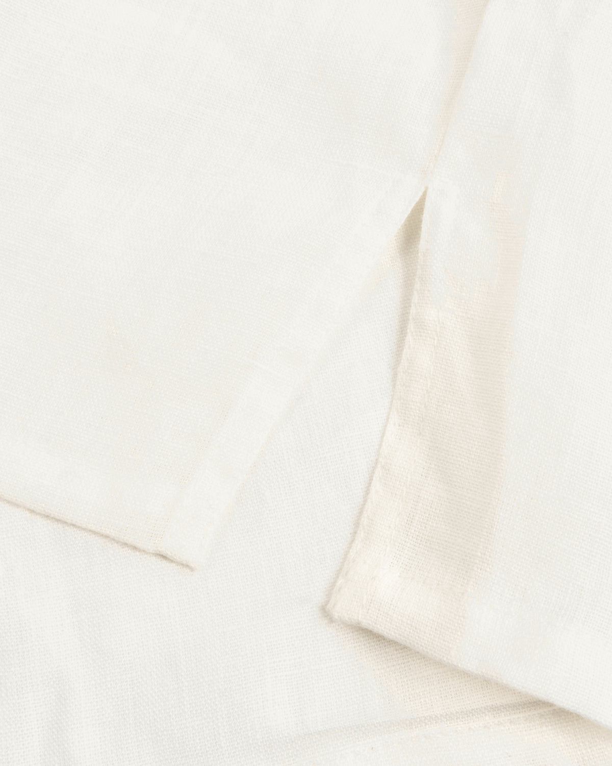 Laced Linen Shirt, White