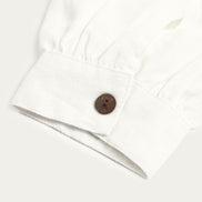 Laced Linen Shirt, White