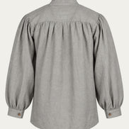 Laced Linen Shirt, Grey