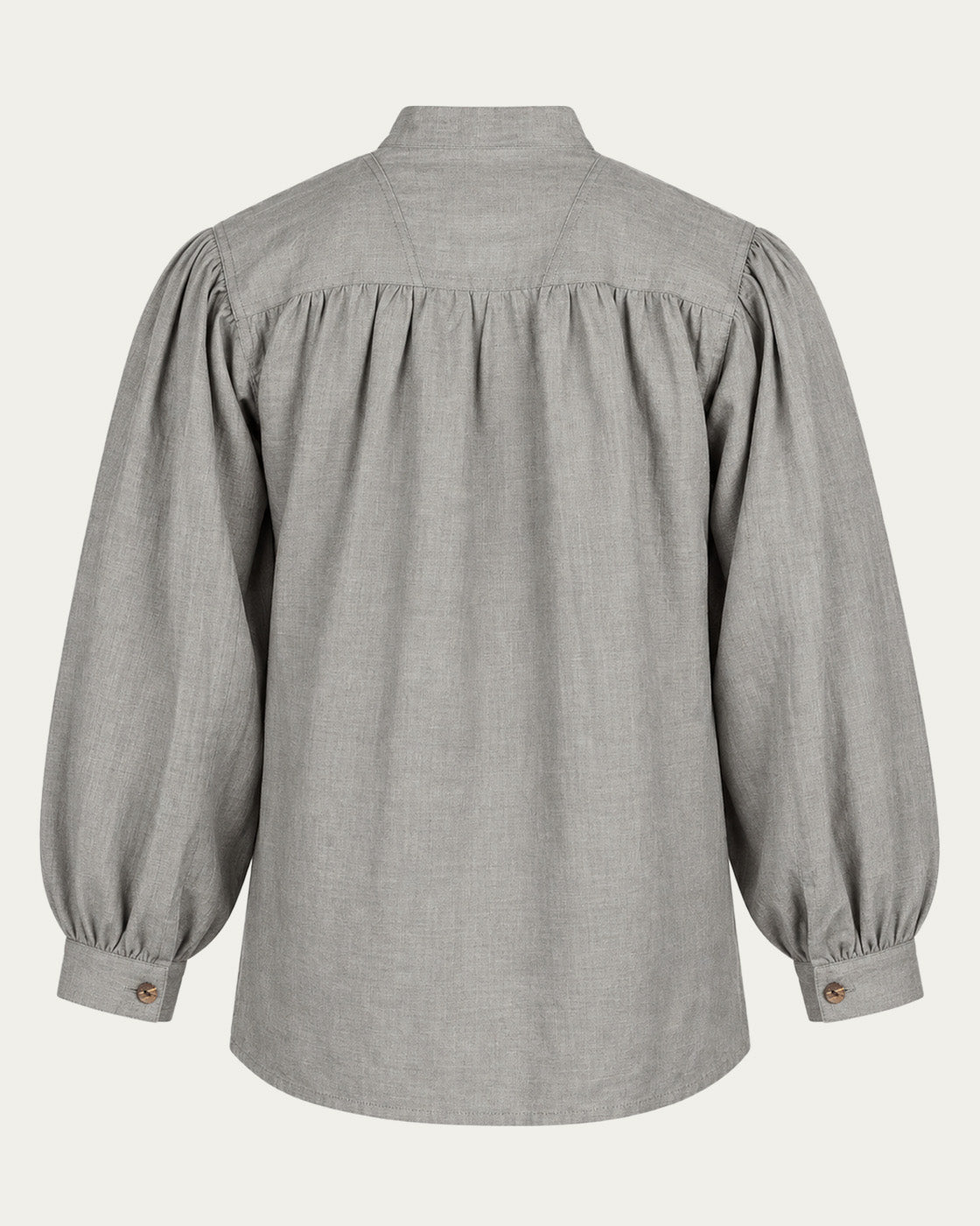 Laced Linen Shirt, Grey