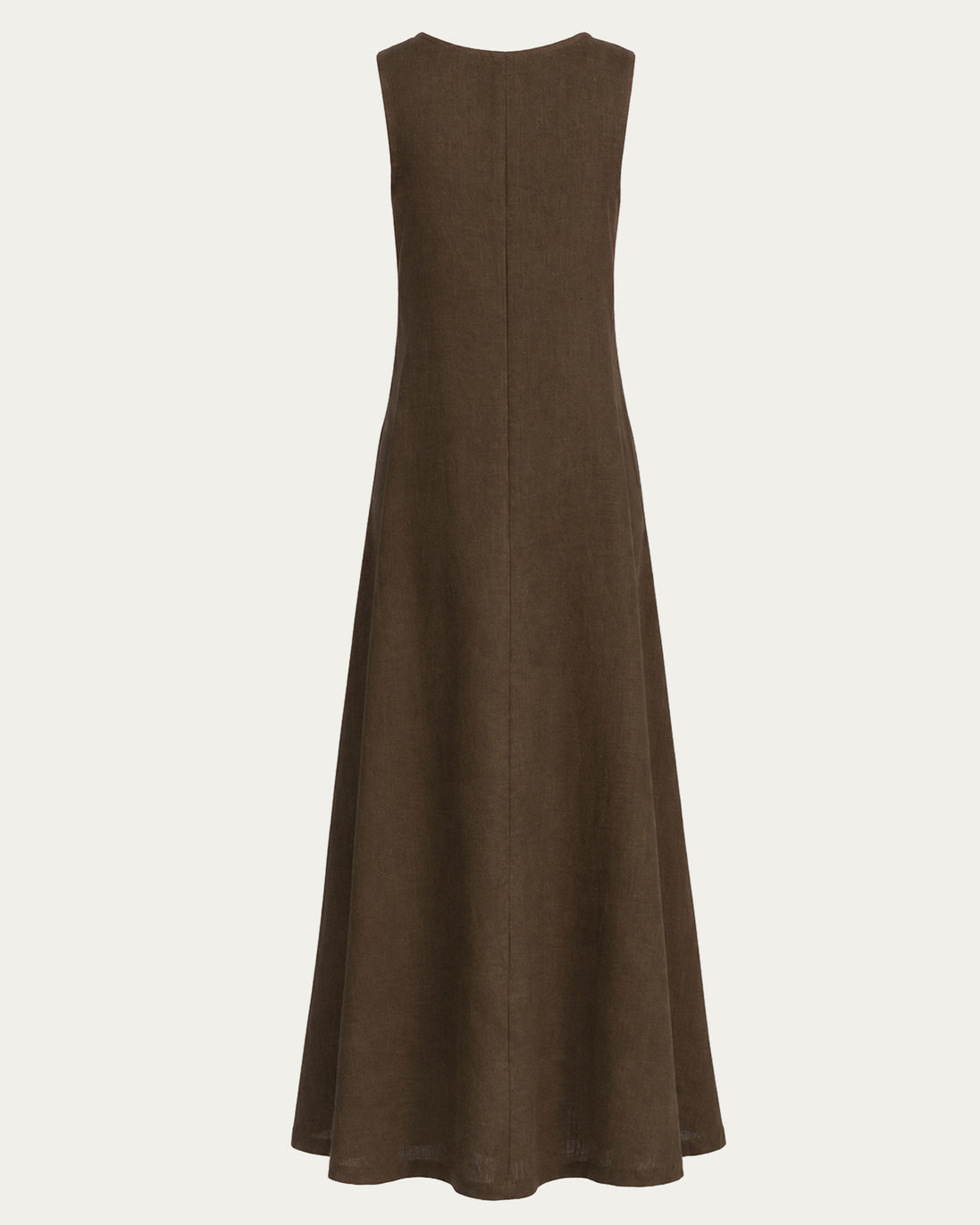 Horselord's Linen Apron Dress, Brown