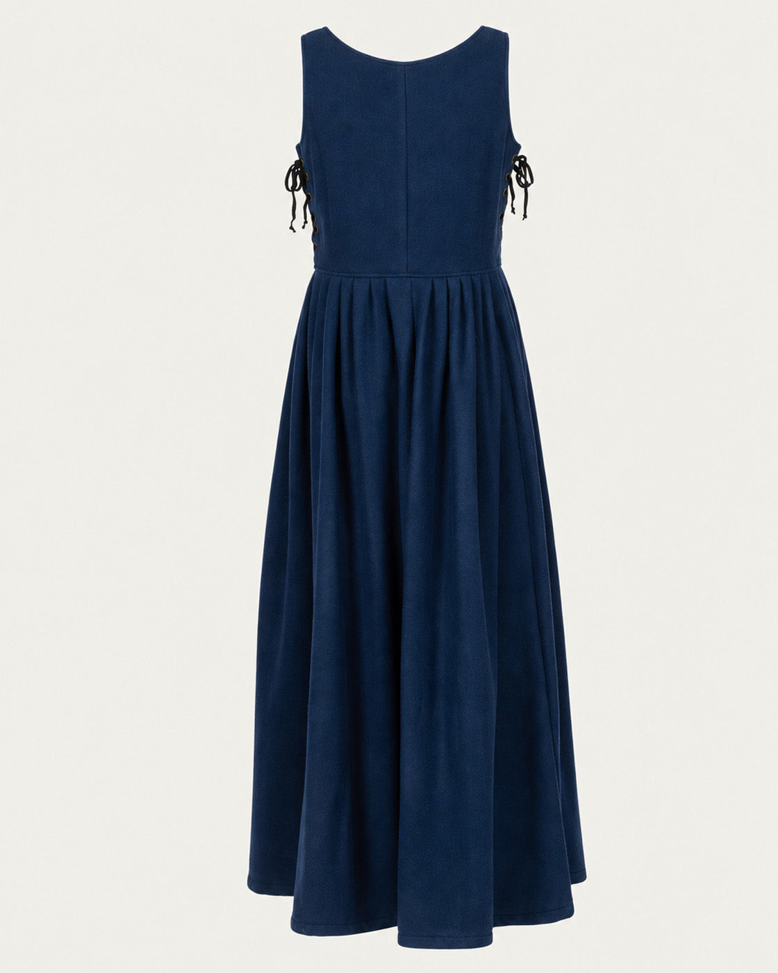 Laced Wool Overdress, Dark Blue