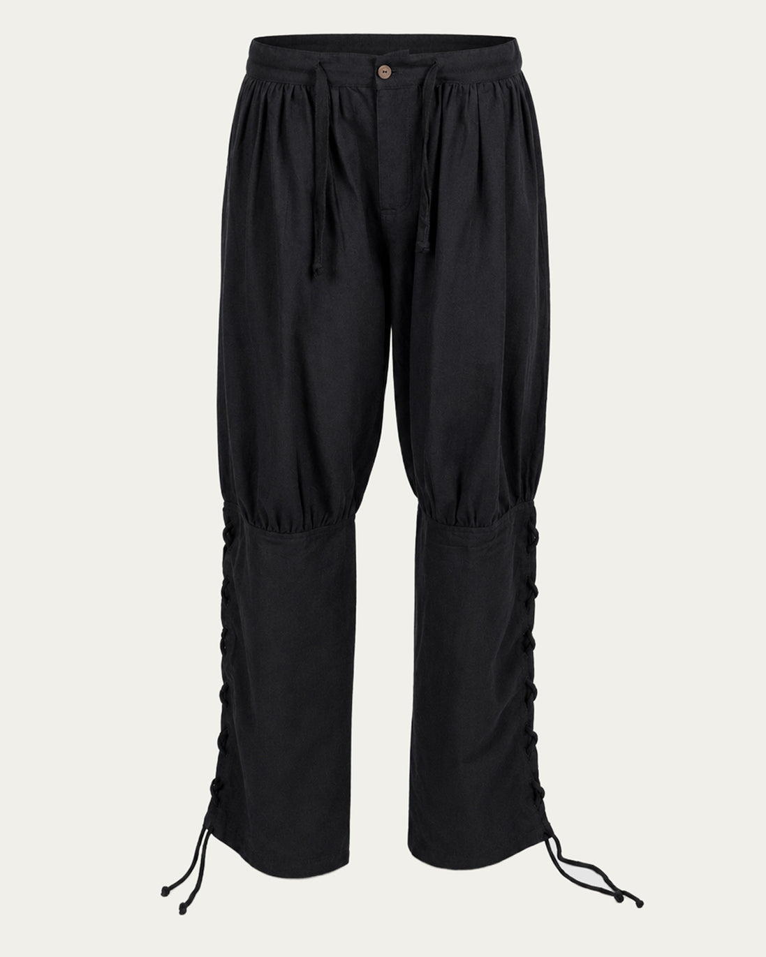 Laced Trousers, Black