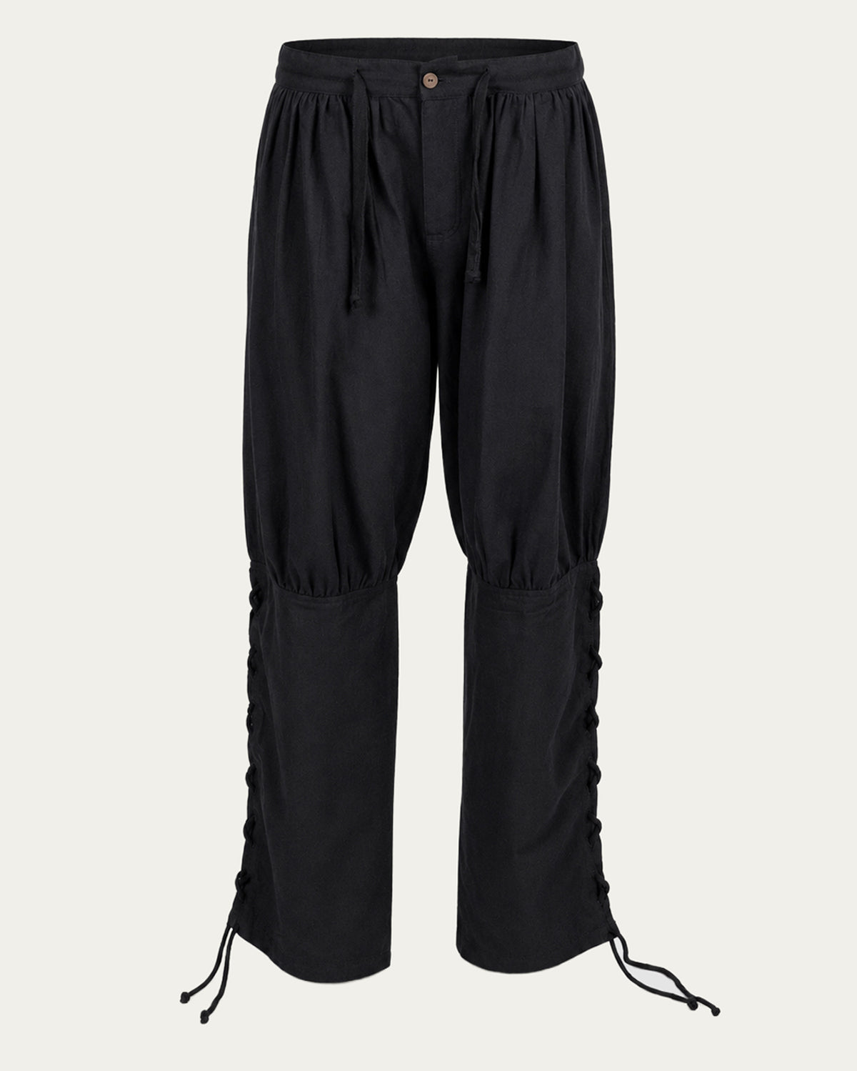 Laced Trousers, Black