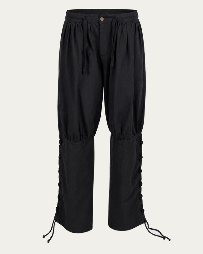 Laced Trousers, Black