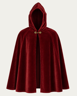 Nobleman's Velvet Cape, Burgundy