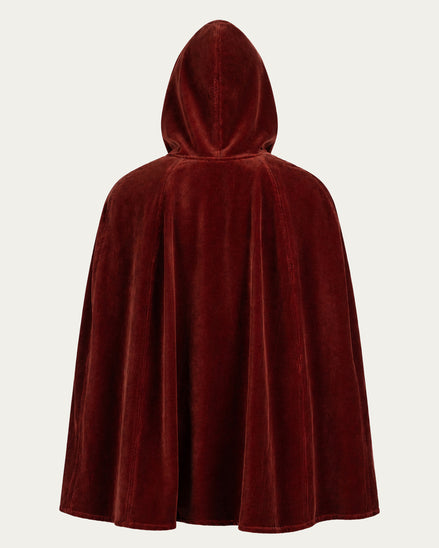 Nobleman's Velvet Cape, Burgundy