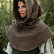 Liripipe Hood, Brown