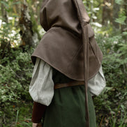 Liripipe Hood, Brown