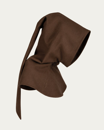 Liripipe Hood, Brown