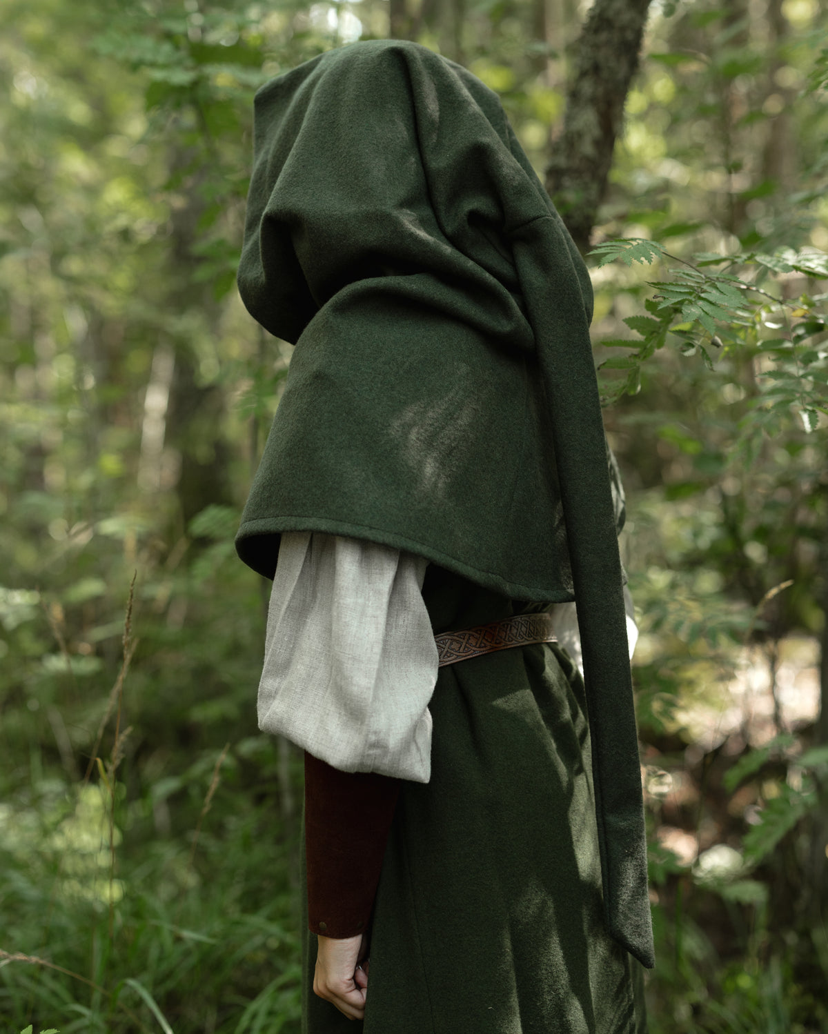 Liripipe Hood, Green