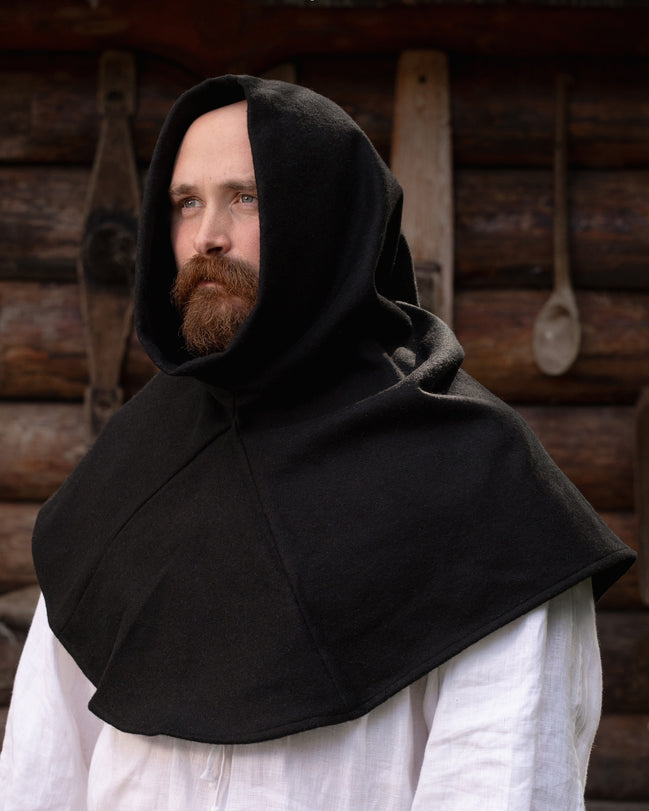 Liripipe Hood, Black