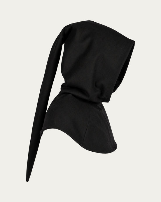 Liripipe Hood, Black