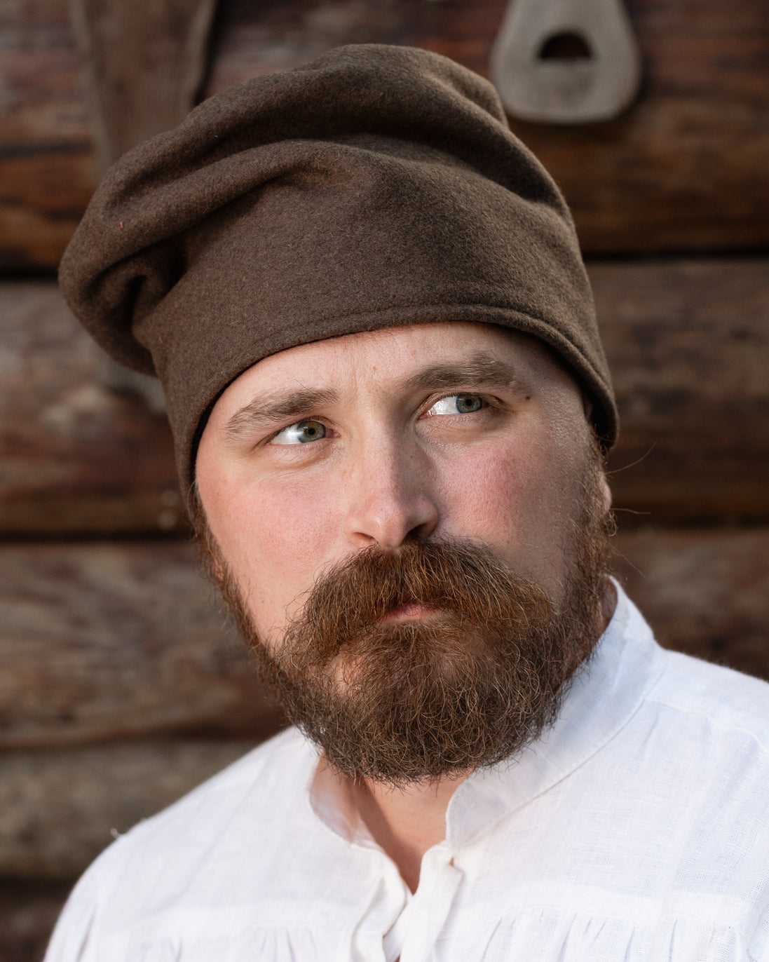 Commoner's Felt Cap, Brown