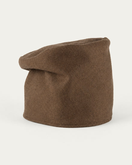 Commoner's Felt Cap, Brown