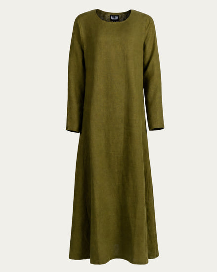 Linen Dress, Green