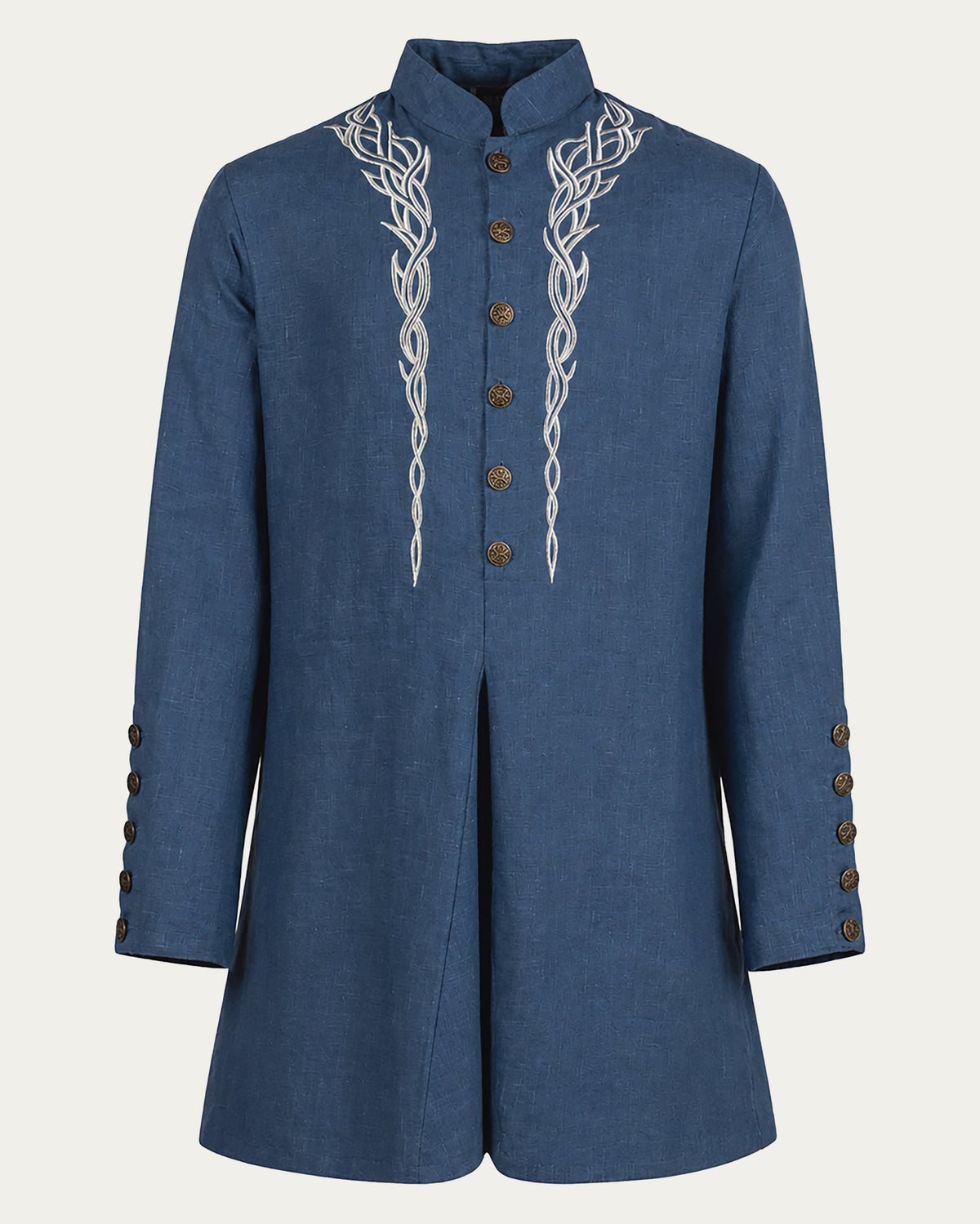 Elven Linen Tunic, Sky Blue