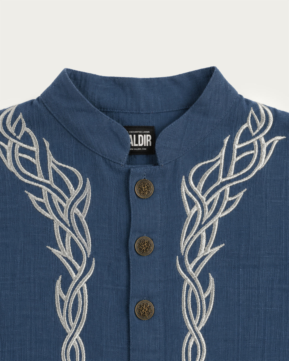 Elven Linen Tunic, Sky Blue