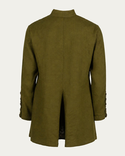 Elven Linen Tunic, Silvan Green