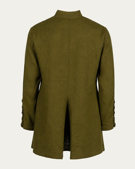 Elven Linen Tunic, Silvan Green