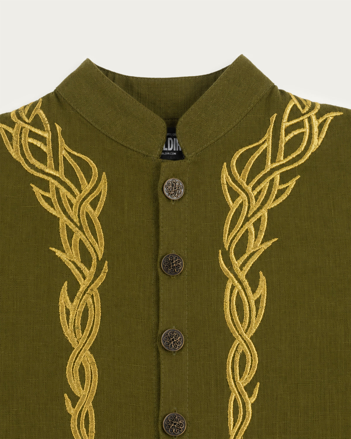 Elven Linen Tunic, Silvan Green