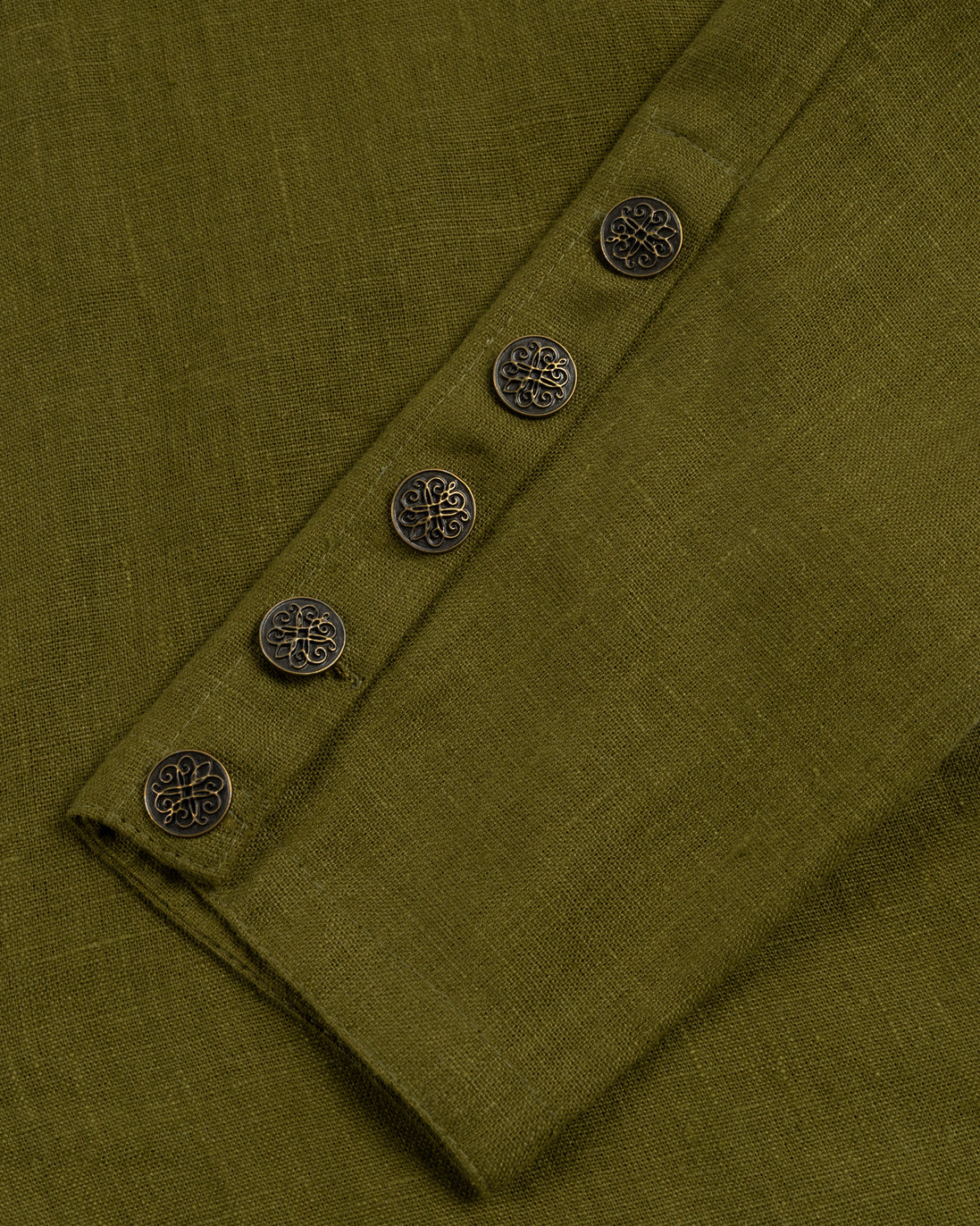 Elven Linen Tunic, Silvan Green