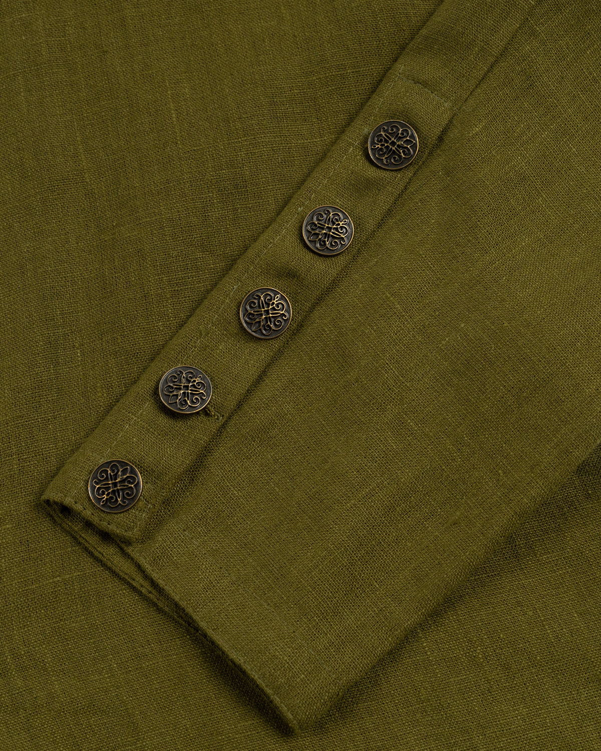 Elven Linen Tunic, Silvan Green