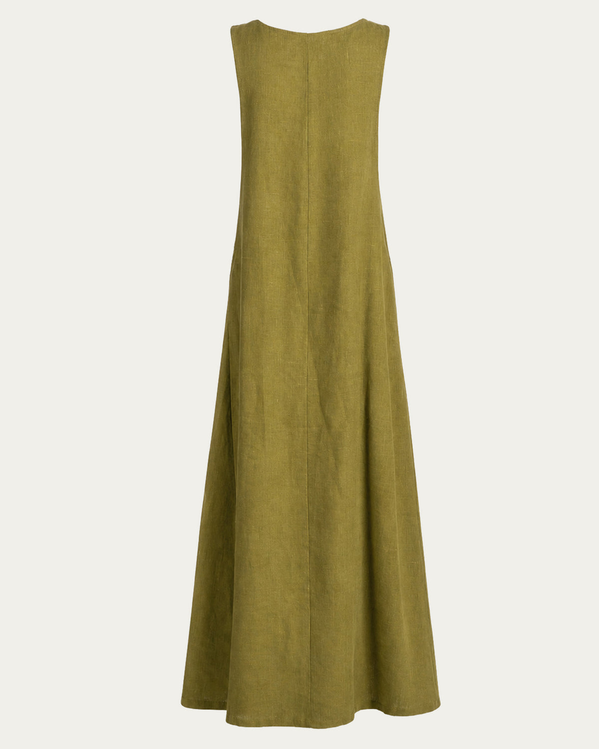 Horselord's Linen Apron Dress, Green